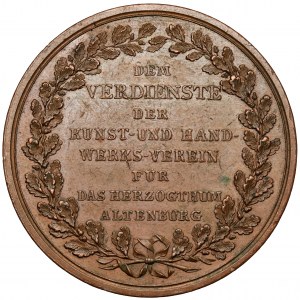 Niemcy, Fryderyk IV, Medal - za zasługi dla Stowarzyszenia Sztuki i Rzemiosła Artystycznego