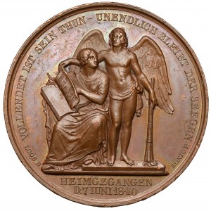 Niemcy, Medal 1840 - śmierć Fryderyka Wilhelma III
