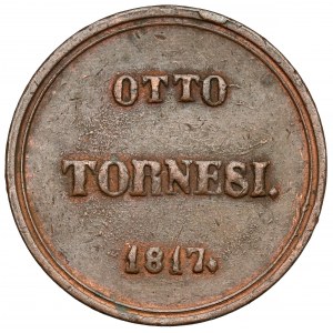 Italien, Ferdinand I., 8 tornesi 1817