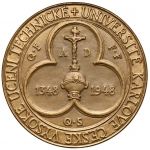 Czechy, Medal 1948 - Uniwersytet Karola w Pradze