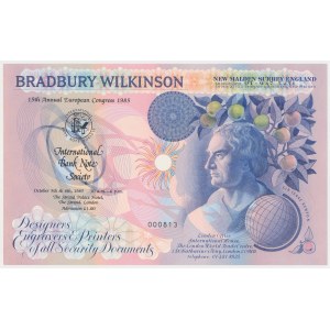 Great Britain, Bradbury Wilkinson, 1985 - promotional banknote - 000813