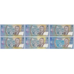 Samoa, 2 Tala (1990) - KOLLEKTION - Polymere (6 St.)