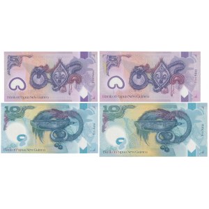 Papua-Nowa Gwinea, 5 i 10 Kina (2008-2016) - polimery (4szt)