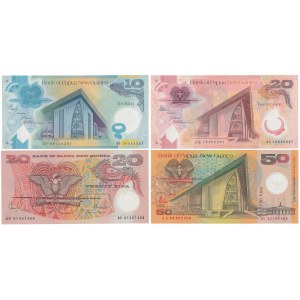 Papua-Nowa Gwinea, 10 - 50 Kina (2002-2008) - Polymers (4pcs)