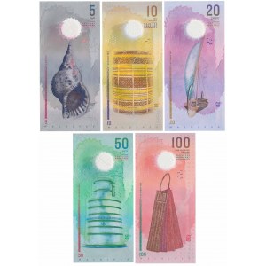 Malediven, 5 - 100 Rufiyaa 2015-2017 - Polymere (5pc)