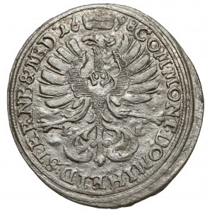 Śląsk, Chrystian Ulryk, 3 krajcary 1698 LL, Oleśnica