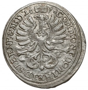 Śląsk, Chrystian Ulryk, 3 krajcary 1698 LL, Oleśnica