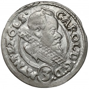 Śląsk, Karol II, 3 krajcary 1614, Oleśnica - BS