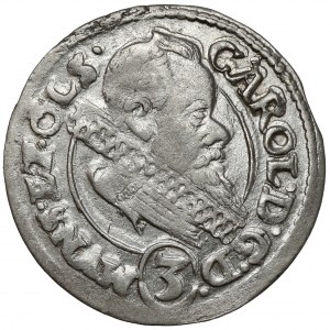 Silesia, Charles II, 3 krajcars 1614, Olesnica - BS
