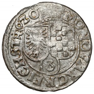 Schlesien, Jan Chrystian und Jerzy Rudolf, 3 krajcary 1620, Zloty Stok