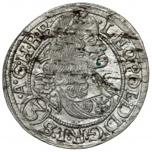 Silesia, Leopold I, 3 krajcary 1668 SHS, Wroclaw, Poland