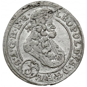 Śląsk, Leopold I, 3 krajcary 1696 MMW, Wrocław