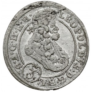 Schlesien, Leopold I., 3 krajcars 1696 MMW, Wrocław