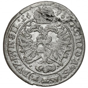 Schlesien, Leopold I., 3 krajcars 1696 MMW, Wrocław