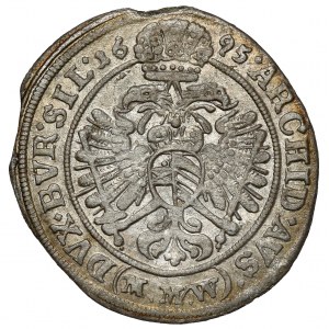 Silesia, Leopold I, 3 krajcars 1695 MMW, Wrocław