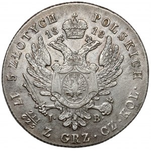 5 złotych polskich 1818 IB - RZADKI rok