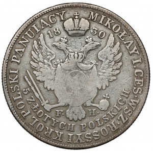 5 polnische Zloty 1830 FH - Hunger