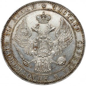 1 1/2 rubla = 10 złotych 1837 НГ, Petersburg - bardzo rzadkie