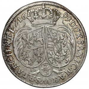 August II the Strong, Gulden (2/3 thaler) 1699 ILH, Dresden