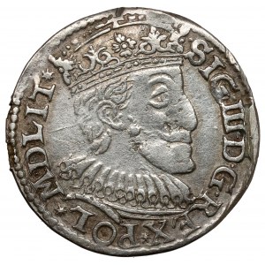 Sigismund III. Vasa, Trojak Olkusz 1591 - großer Kopf