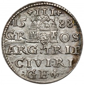 Zygmunt III Waza, Trojak Ryga 1588