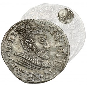 Zygmunt III Waza, Trojak Ryga 1566 - anomalny - b.rzadki
