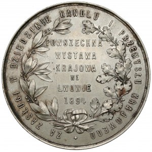 Medal Wystawa Lwów 1894 - Galicyjskie Izby Handlowe i Przemysłowe - RZADKI