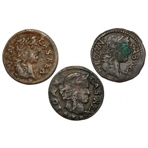 John II Casimir, Boratynka of Lithuania 1661-1664, set (3pcs)