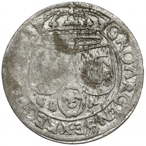 John II Casimir, Sixth of Lvov 1661 GBA - A in ARGEN without a beam