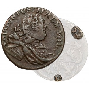 August III Sas, Gubin shellac 1752 - letter N - very rare