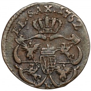 Augustus III Sas, Gubin Regal 1752 - Buchstabe N - sehr selten