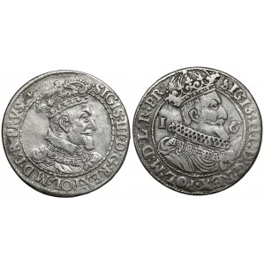 Sigismund III Vasa, Ort Gdansk 1617-1626, set (2pcs)