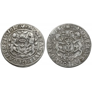 Sigismund III Vasa, Ort Gdansk 1617-1626, Satz (2tlg.)