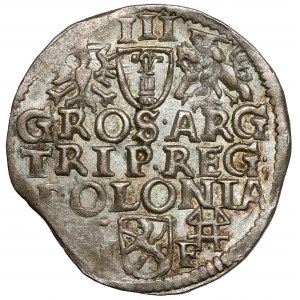 Zygmunt III Waza, Trojak Wschowa 1595 - nieopisany typ - B.RZADKI