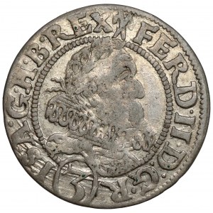 Schlesien, Ferdinand II, 3 krajcara 1628 HR, Wrocław