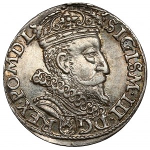 Sigismund III Vasa, Trojak Kraków 1601 - clockwise