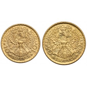 10 and 20 gold 1925 Chrobry (2pcs)