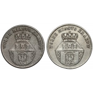 Freie Stadt Krakau, 10 Groszy und 1 Zloty 1835, Satz (2 Stück)