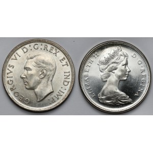 Kanada, Dollar 1939-1967, zestaw (2szt)