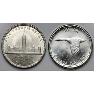 Canada, Dollar 1939-1967, lot (2pcs)
