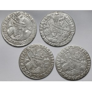 Sigismund III Vasa, Ort Bydgoszcz 1621-1623, set (4pcs)