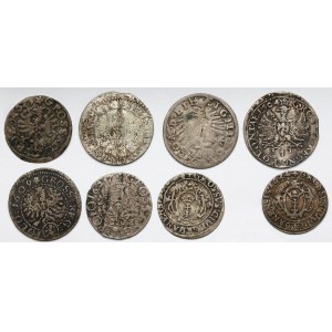 Sigismund III Vasa, Cracow, Vilnius and Bydgoszcz pennies (8pc)