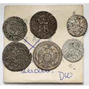 Europe, MIX coins, lot (6pcs)
