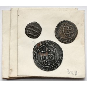 Ladislaus II Jagiello-Varenezh, Denarius, Trzeciak and fals of Half-penny (3pc)