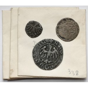 Ladislaus II Jagiellon, Denar, Trzeciak und Halbgrosse Fälschungen (3Stk)