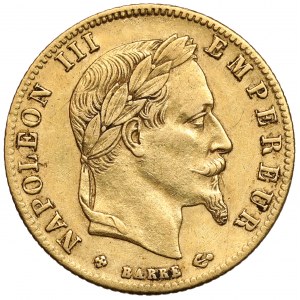 Francja, Napoleon III, 5 franków 1867-BB, Strasbourg