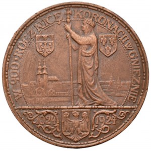 Medaille zum 900. Jahrestag der Krönung von Bolesław Chrobry 1924 (37 mm)