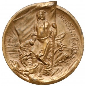 Medal PRECZ Z CARATEM / Rewolucya w Polsce 1904-1905