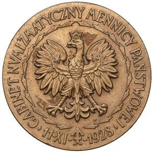 Medal otwarcie Gabinetu Mennicy Państwowej 1928