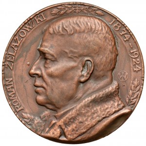 Medal Roman Żelazowski 1924 r. (J.Wysocki) - wklęsły znak